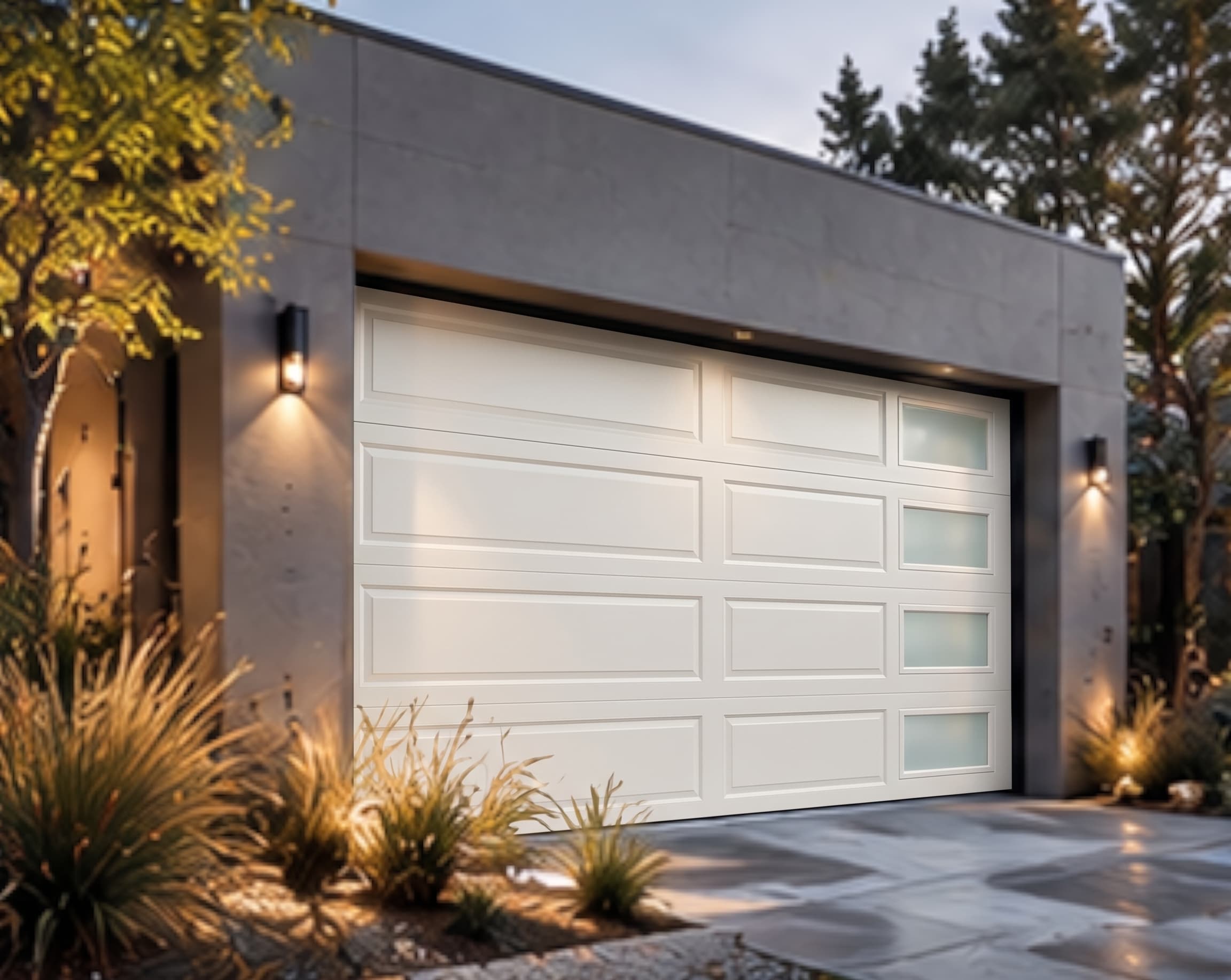 Fairhaven double garage door, before